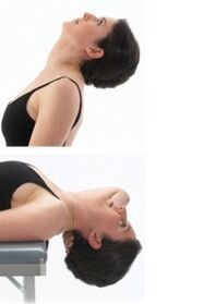 ginnastica per il collo per l'osteocondrosi